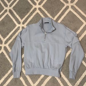 Light blue quarter zip Brandy Melville sweatshirt